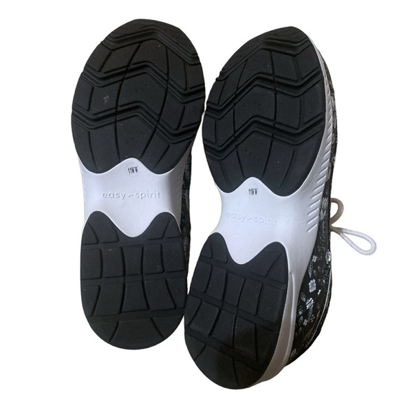 EASY SPIRIT LEATHER Romy Floral Sneaker Women’s Size 11WW Romantic Floral Goth - Picture 3 of 11